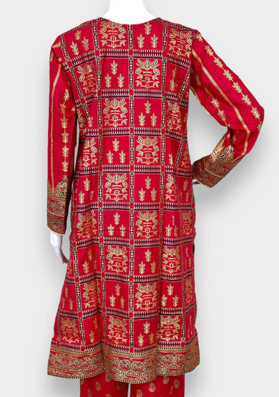 Embroidered 3 Pieces Pakistani Cotton Dress - db24363