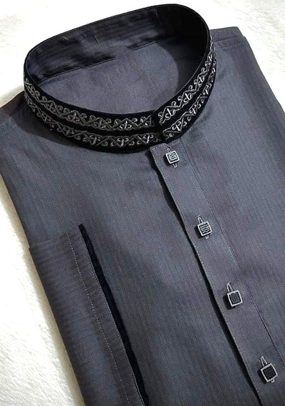 Embroidered Jacquard Cotton Punjabi - db25586