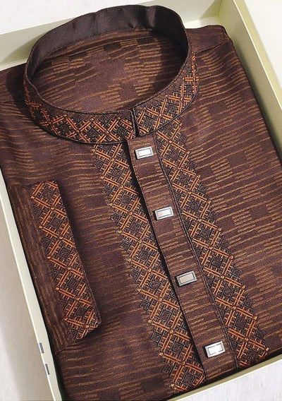 Embroidered Mixed Cotton Punjabi - db25600