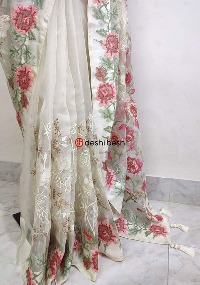 Exclusive Boutique Designer Muslin Saree - db20265