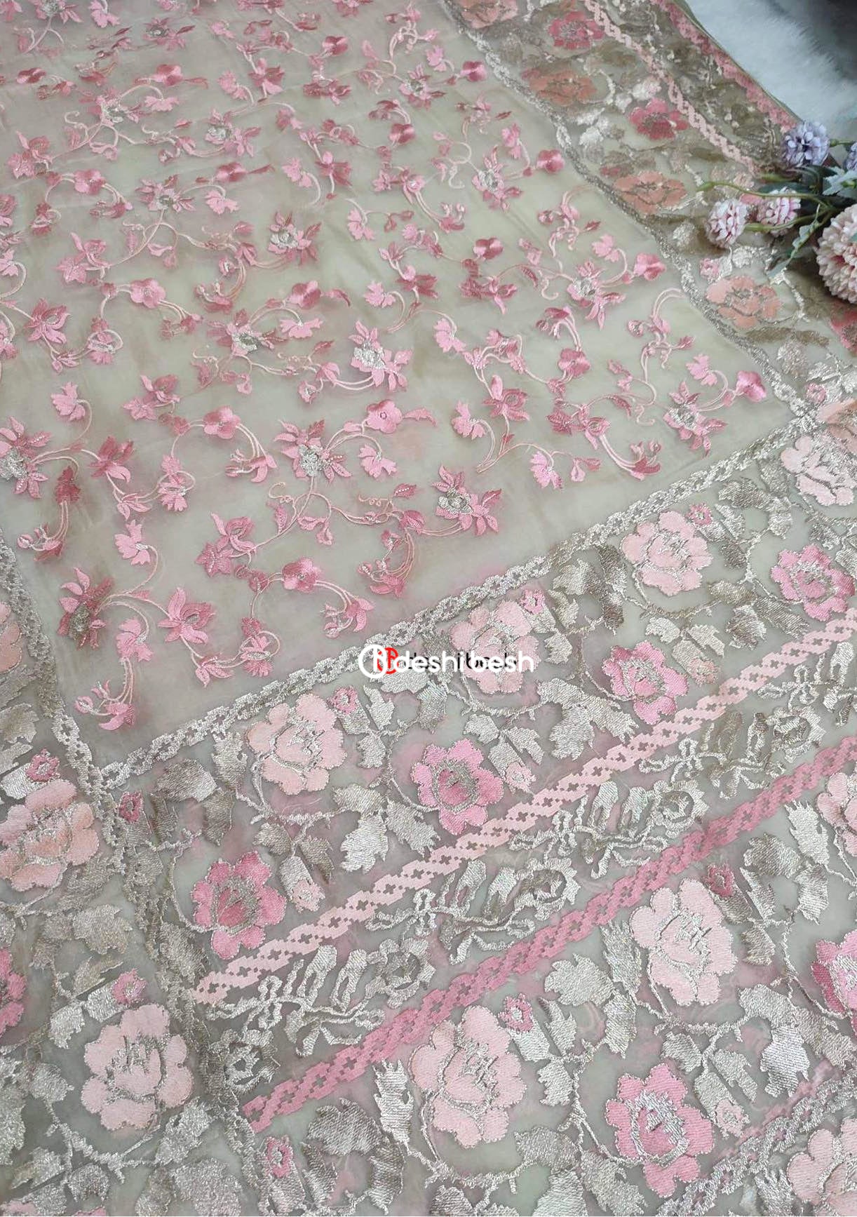 Exclusive Boutique Designer Muslin Saree - db20508