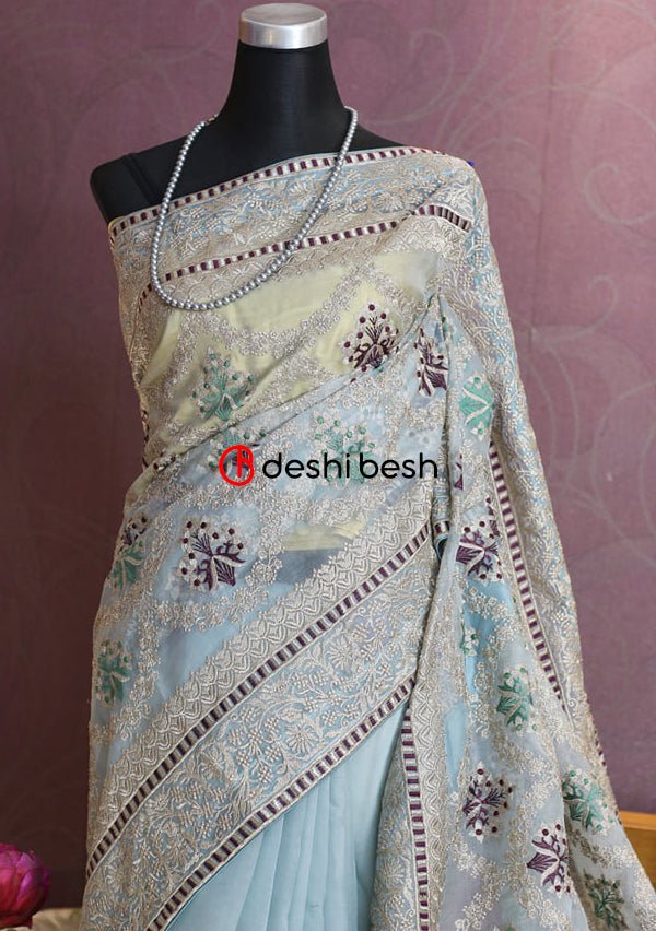 Exclusive Boutique Designer Muslin Saree - db17739