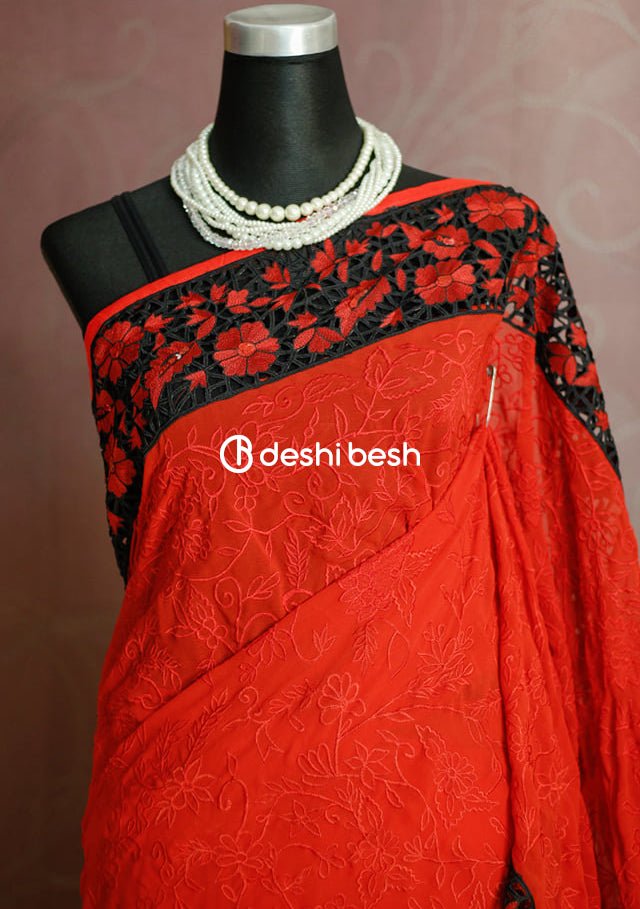 Exclusive Boutique Designer Muslin Saree - db17761