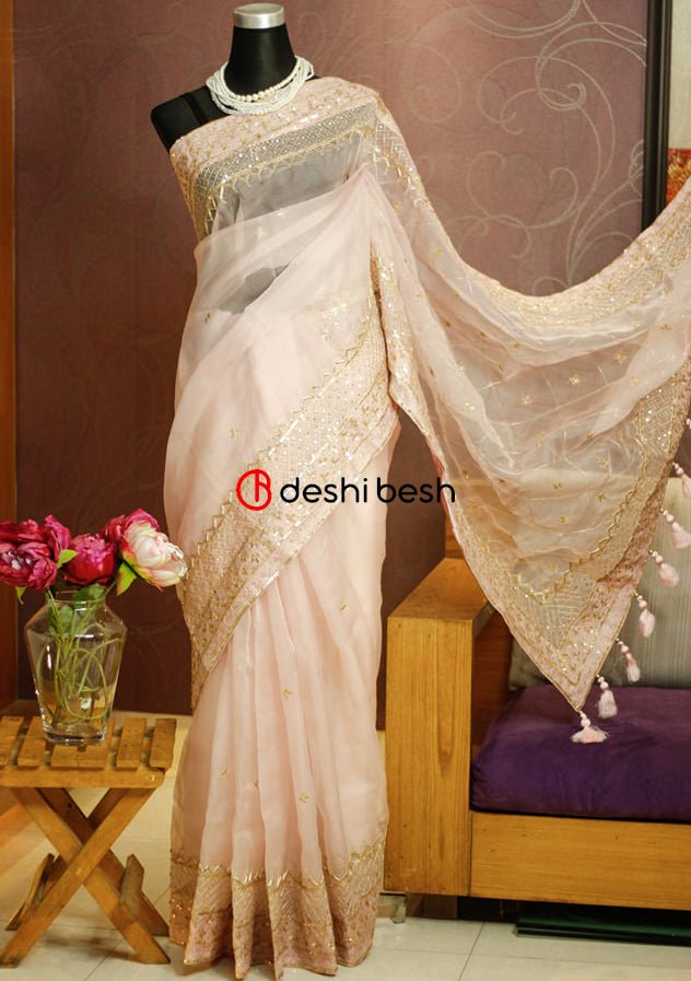 Exclusive Boutique Designer Muslin Saree - db17763