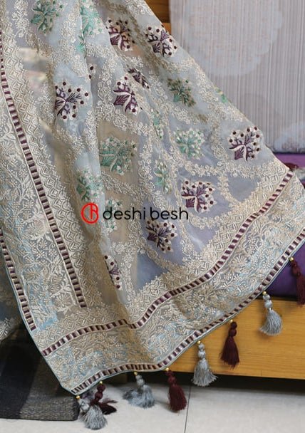 Exclusive Boutique Designer Muslin Saree - db17739