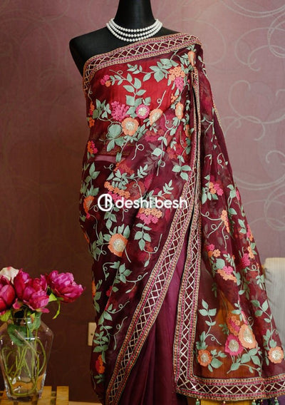 Exclusive Boutique Designer Muslin Saree - db17149