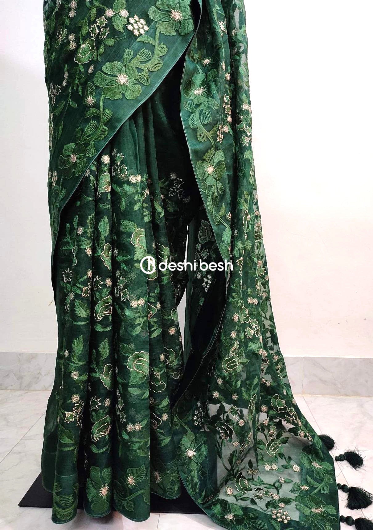 Exclusive Boutique Designer Muslin Saree - db20260