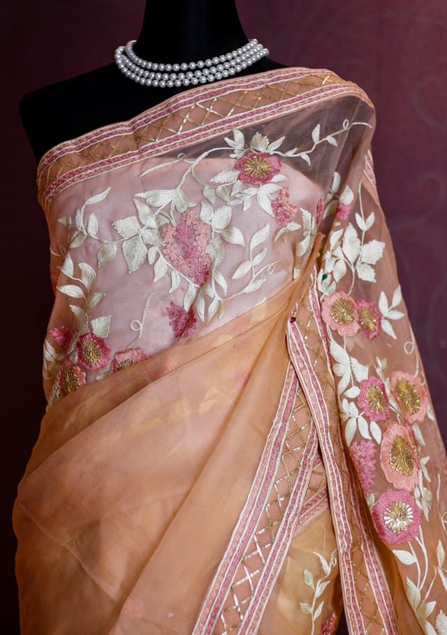 Exclusive Boutique Designer Muslin Saree - db17152