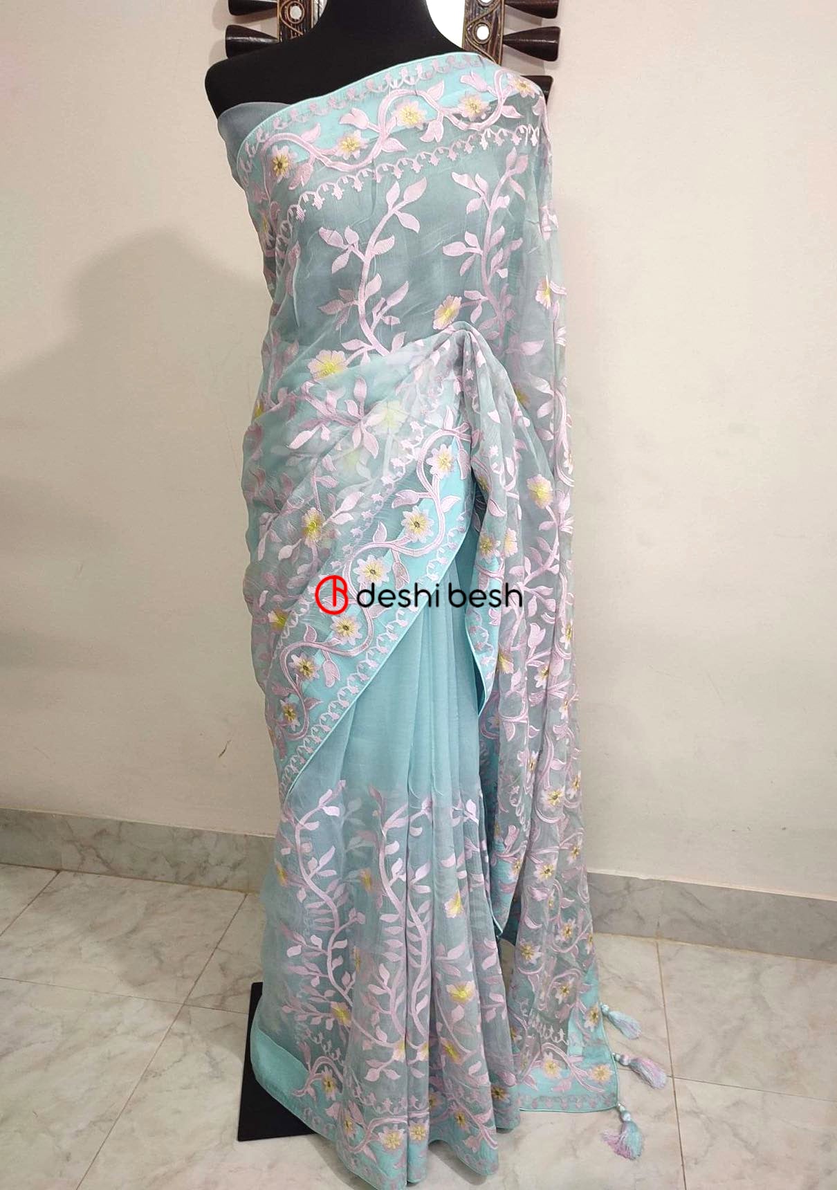 Exclusive Boutique Designer Muslin Saree - db20262