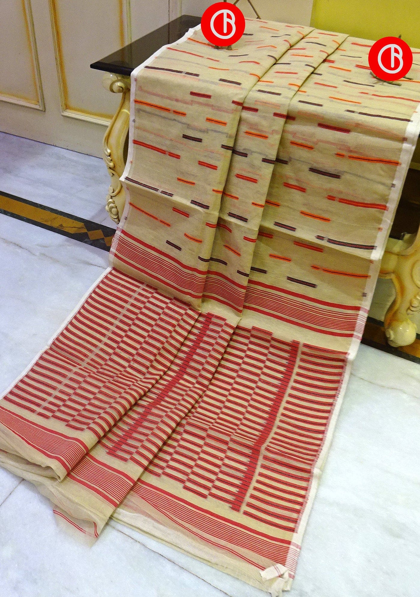 Exclusive Traditional Hand Woven Cotton Saree - db20593