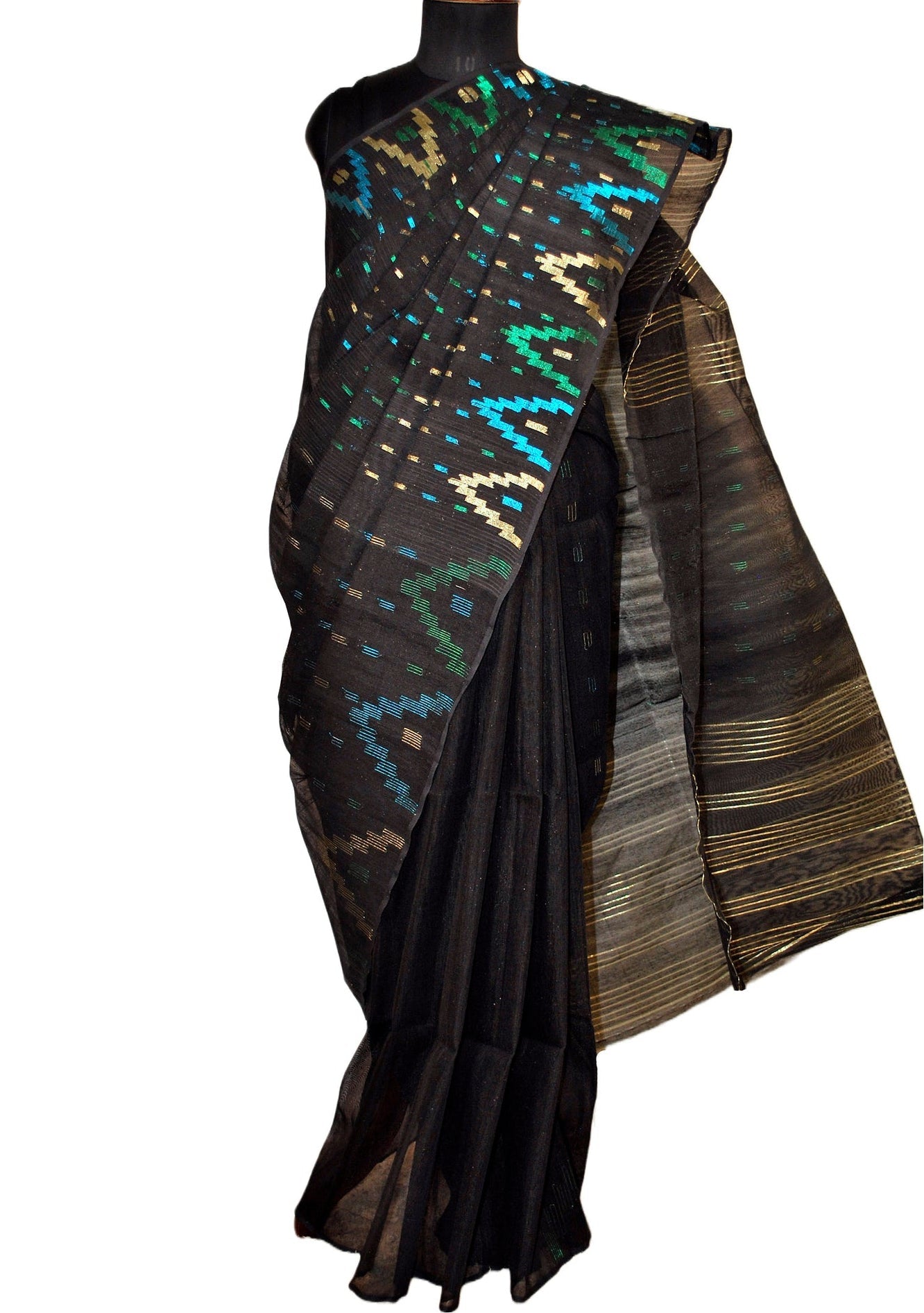 Exclusive Traditional Hand Woven Muslin Saree - db22946