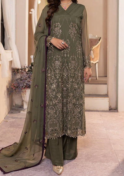 Flossie Zeba Pakistani Luxury Chiffon Dress - db24961