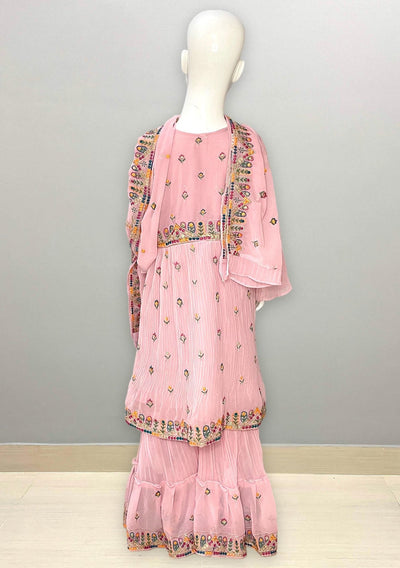 Girl's Gorgeous Georgette Sharara Suit - db21697