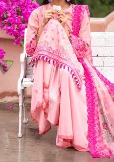 Gulljee Mishaal Ready Made Embroidered Lawn Dress - db24688