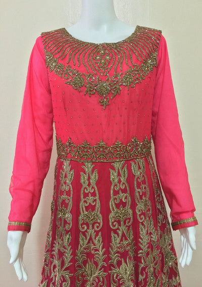 Heavy Bridal Handwork Gorgeous Anarkali Suit: Deshi Besh.