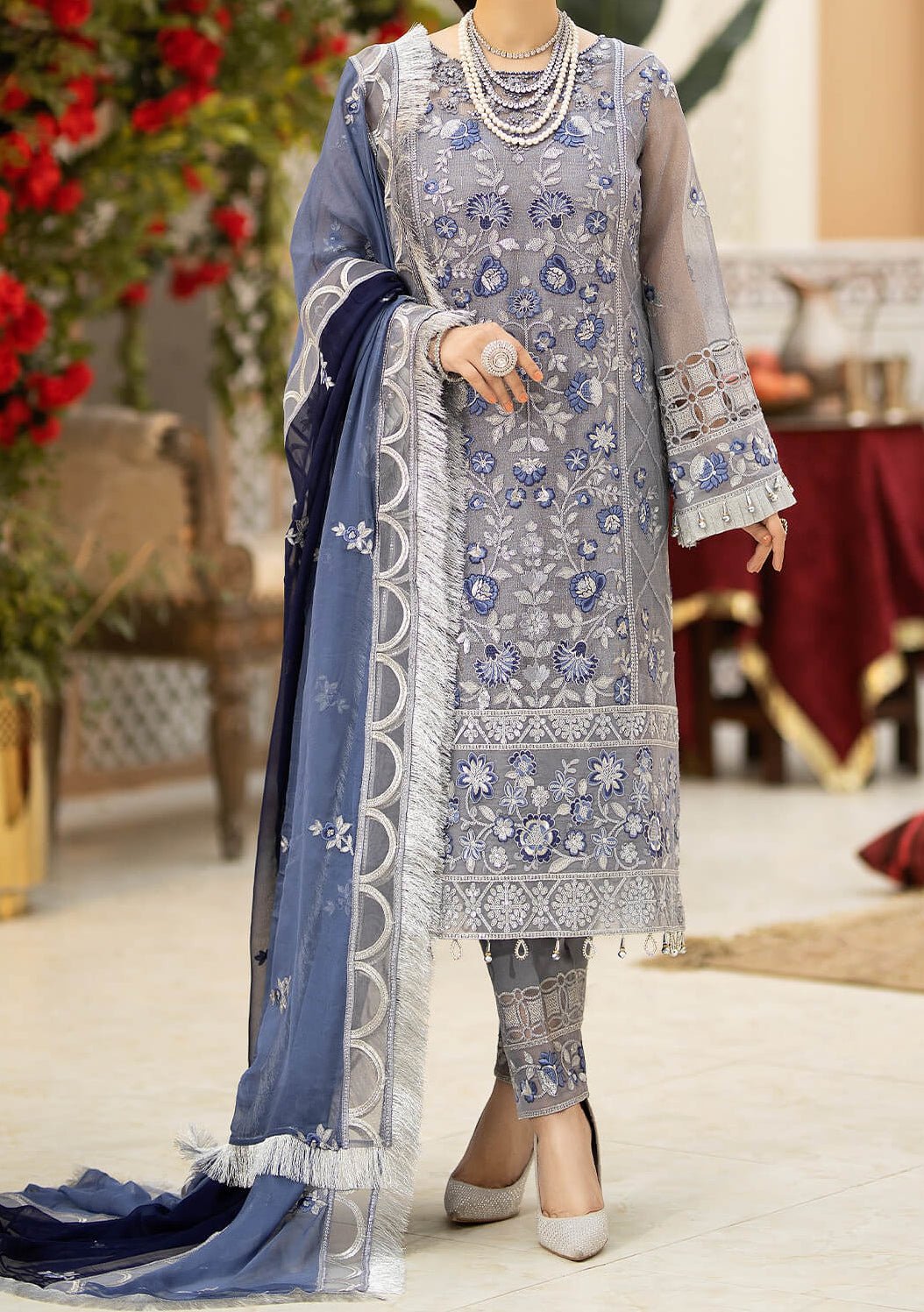 Imrozia Valerie Pakistani Luxury Masoori Dress - db24258