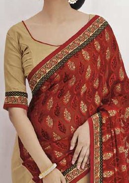 Indian Women Designer Georgette Saree - db20899