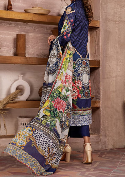 Jahanara Embroidered Pakistani Lawn Salwar Suit: Deshi Besh.