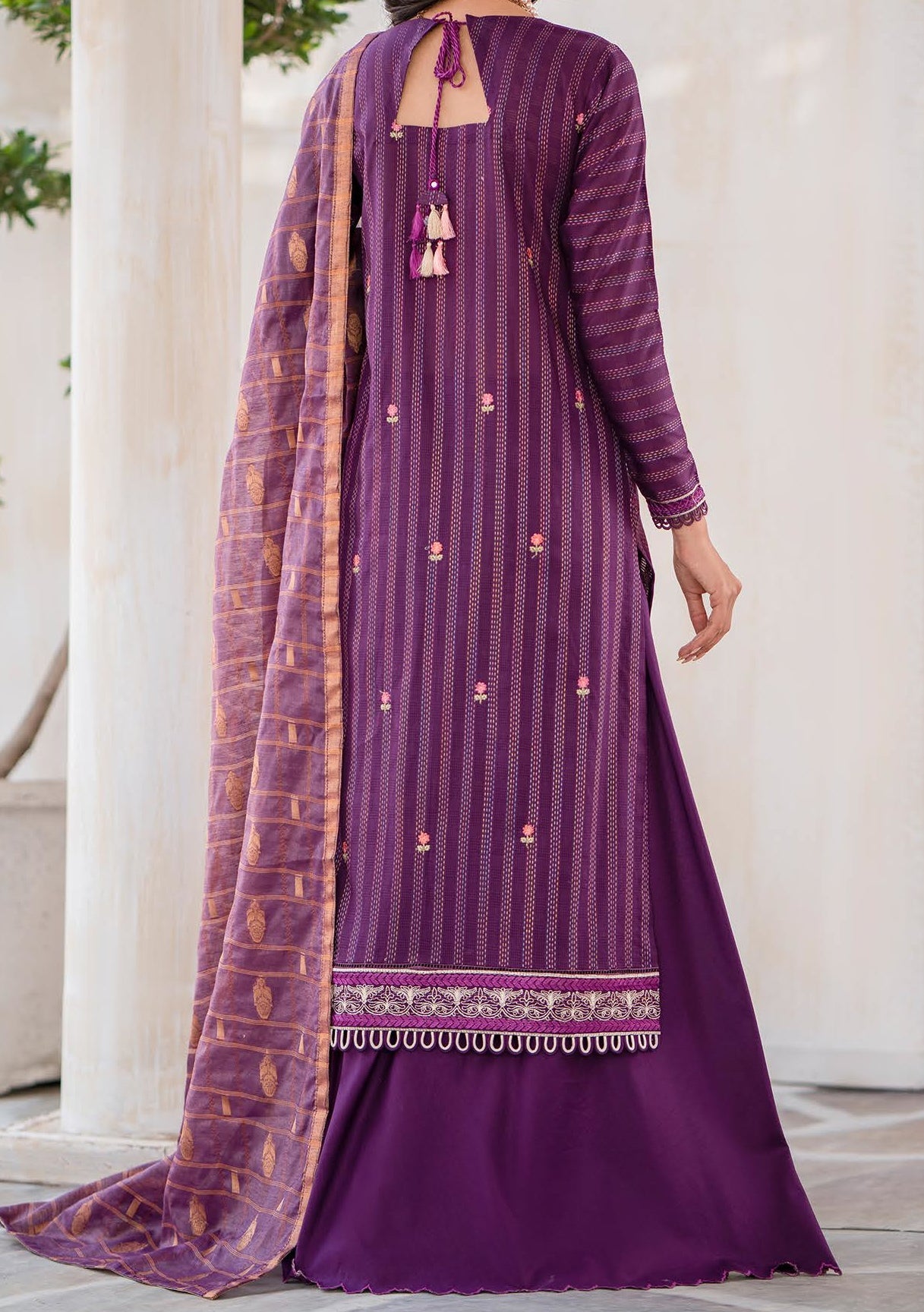 Kalakari Pakistani Embroidered Lawn Dress - db22154