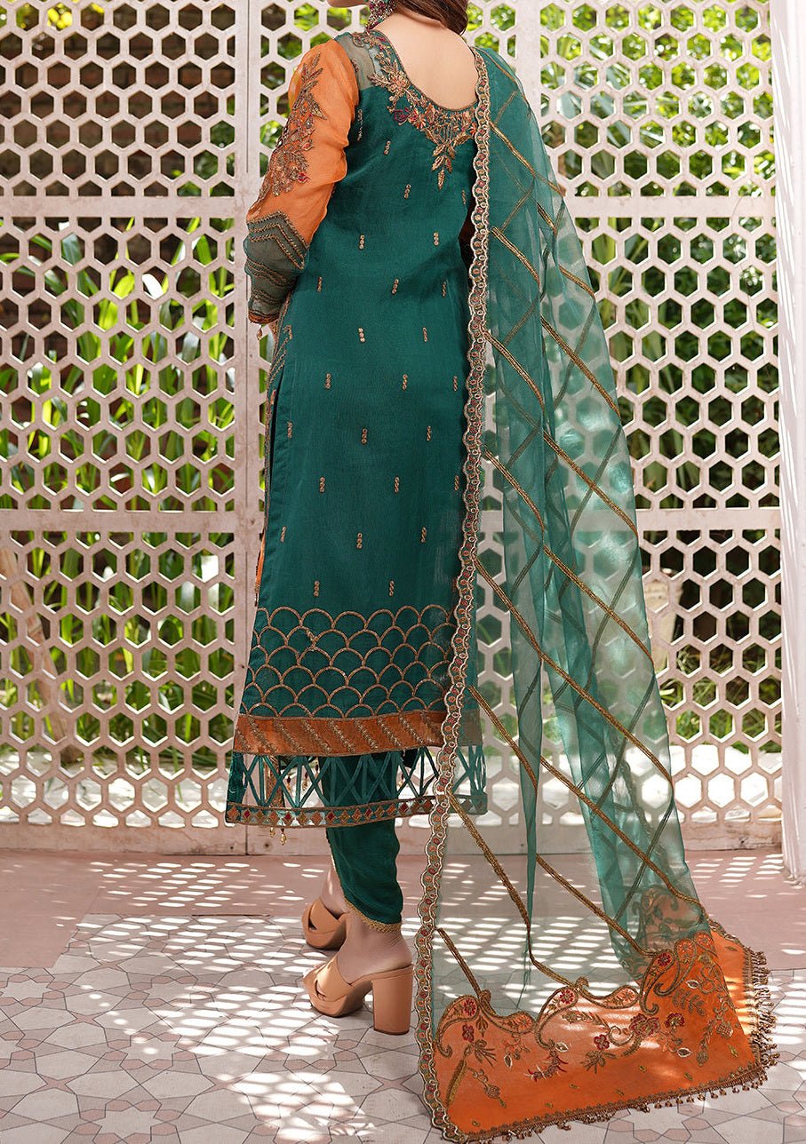 Maryam's Lemilsa Pakistani Luxury Organza Dress - db23922