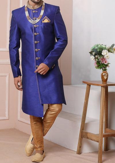 Men's Indo Western Party Wear Sherwani Suit - db20404