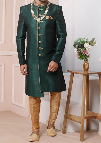 Men's Indo Western Party Wear Sherwani Suit - db20406