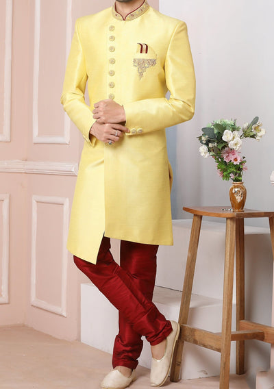 Men's Indo Western Party Wear Sherwani Suit - db20399