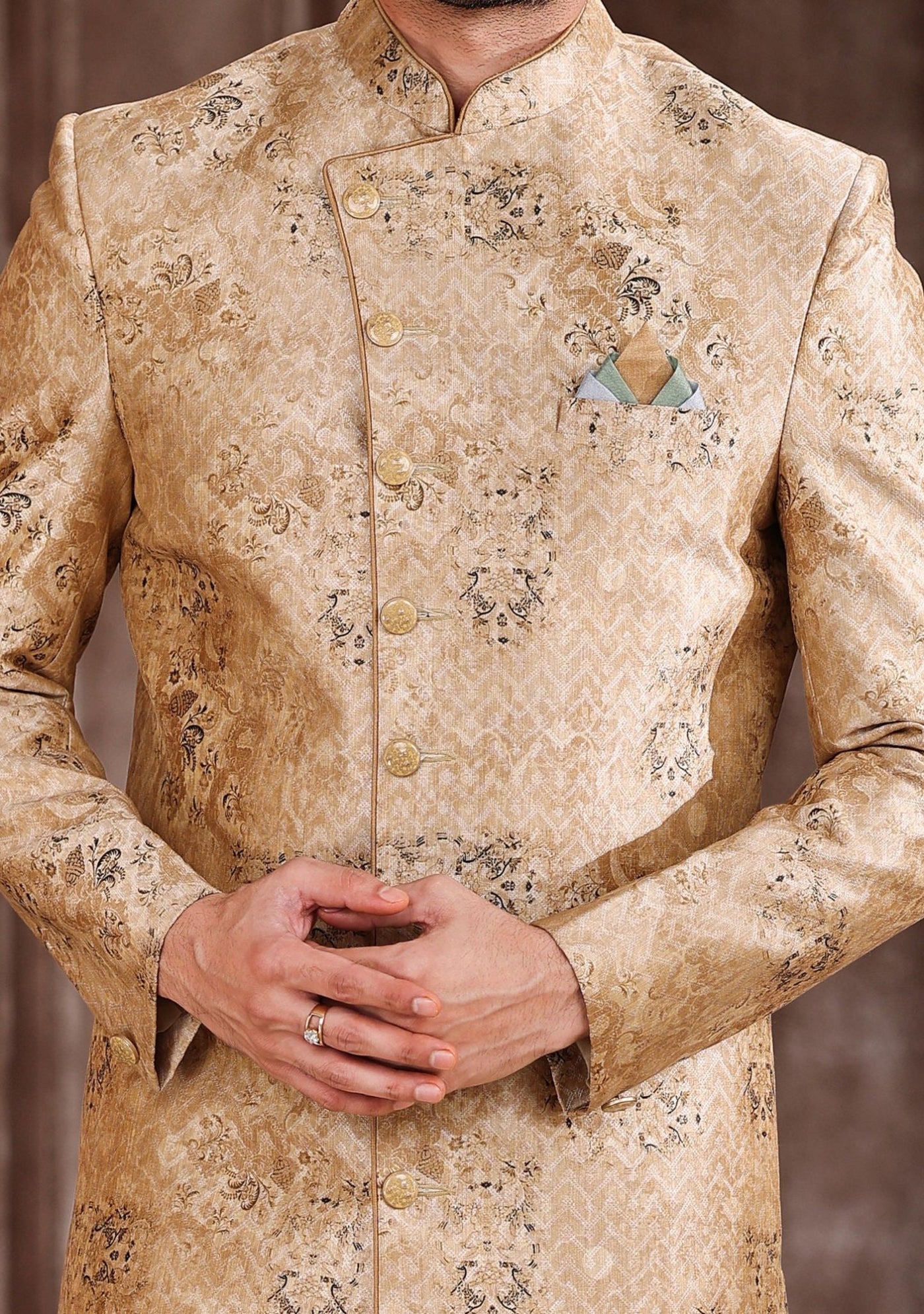 Men's Indo Western Party Wear Sherwani Suit - db22832