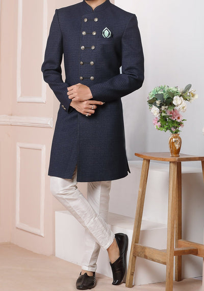 Men's Indo Western Party Wear Sherwani Suit - db20471