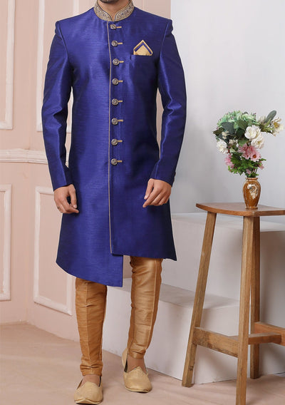 Men's Indo Western Party Wear Sherwani Suit - db20404