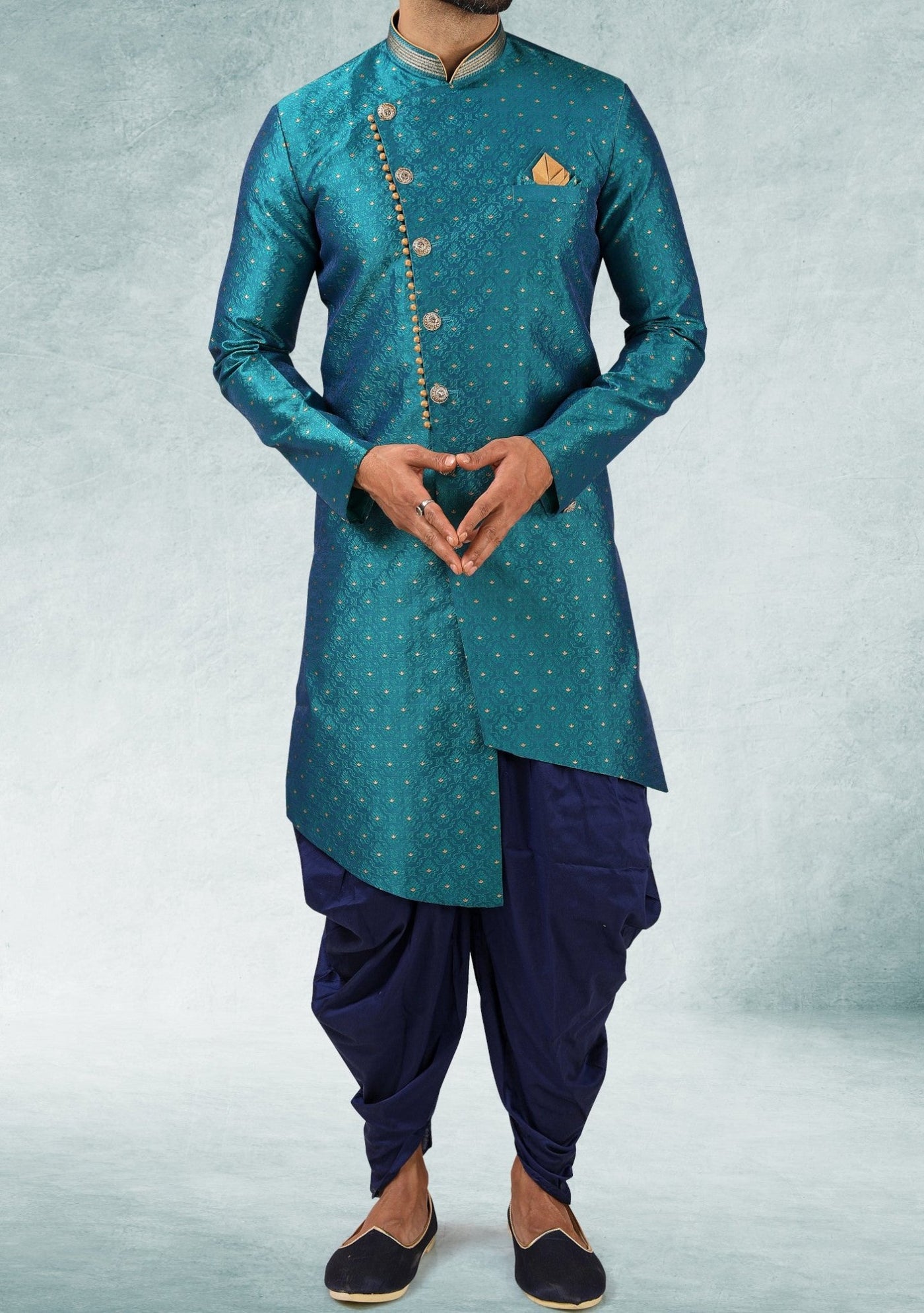 Men's Indo Western Party Wear Sherwani Suit - db20673