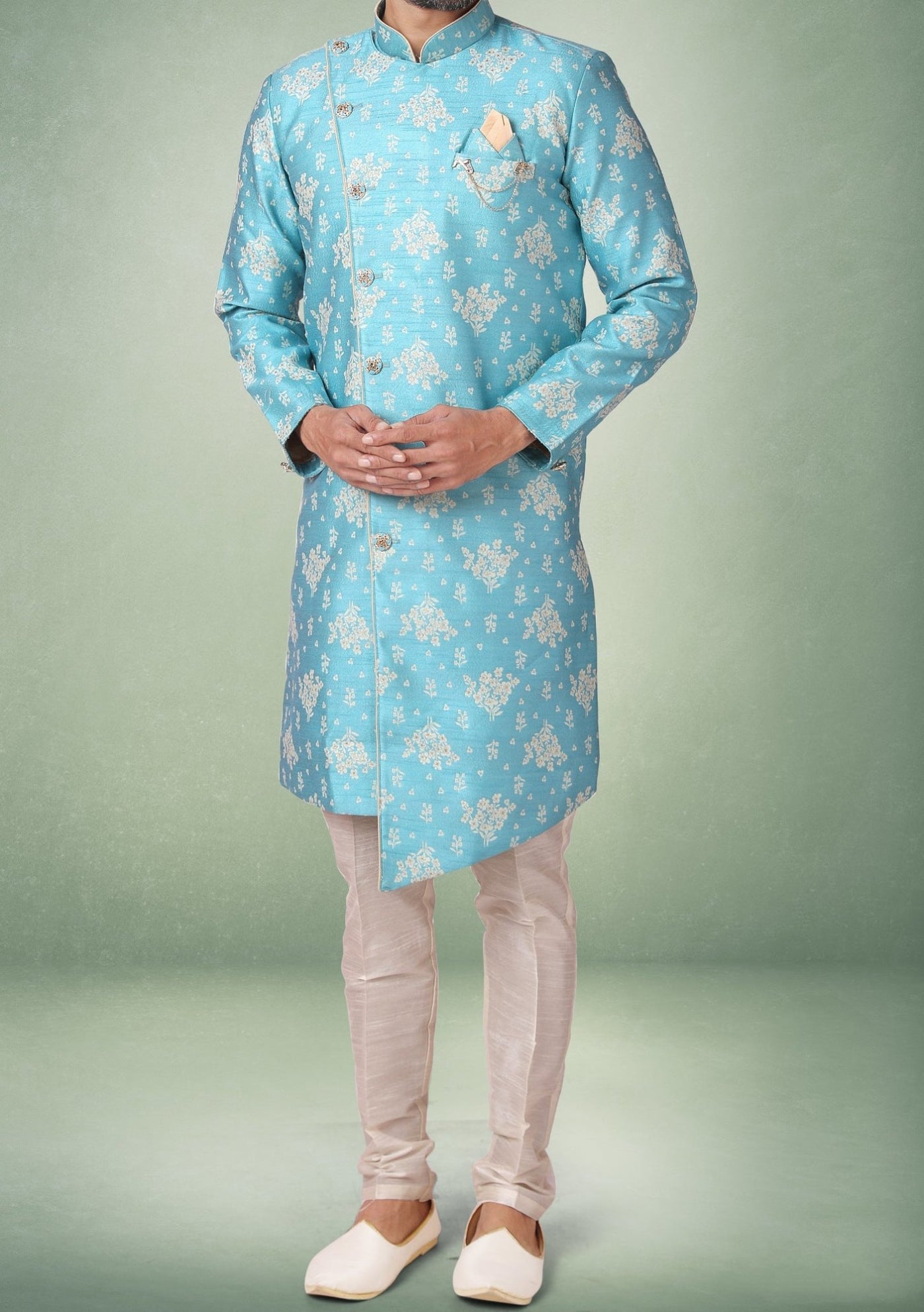 Men's Indo Western Party Wear Sherwani Suit - db18049