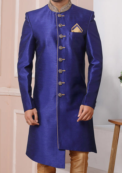 Men's Indo Western Party Wear Sherwani Suit - db20404