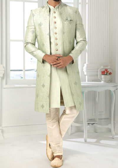 Men's Indo Western Party Wear Sherwani Suit With Jacket - db20436