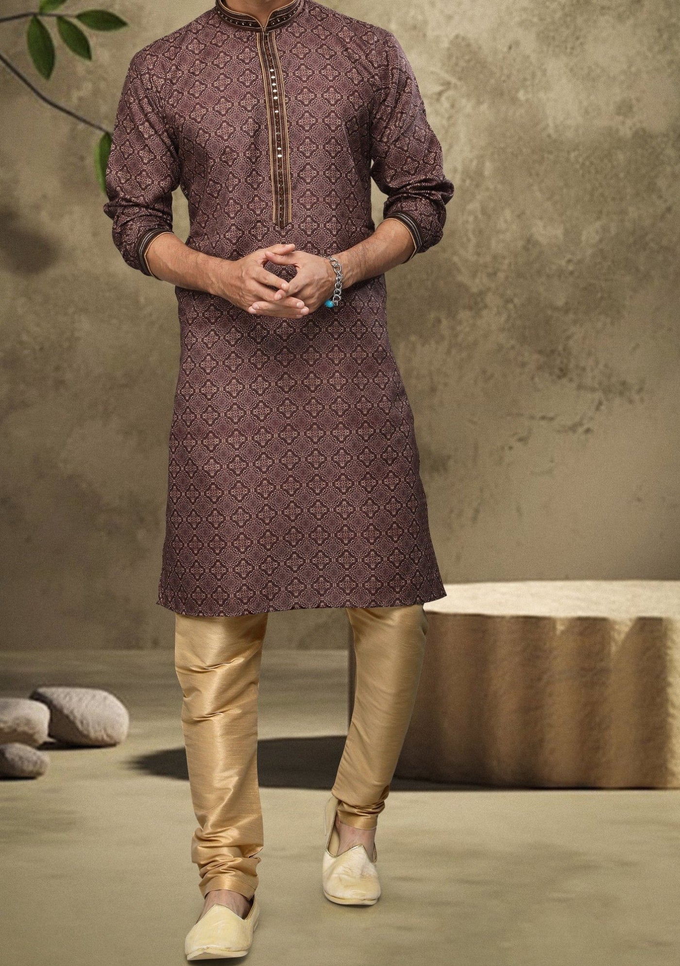 Men's Traditional Party Wear Kurta Pajama - db20125