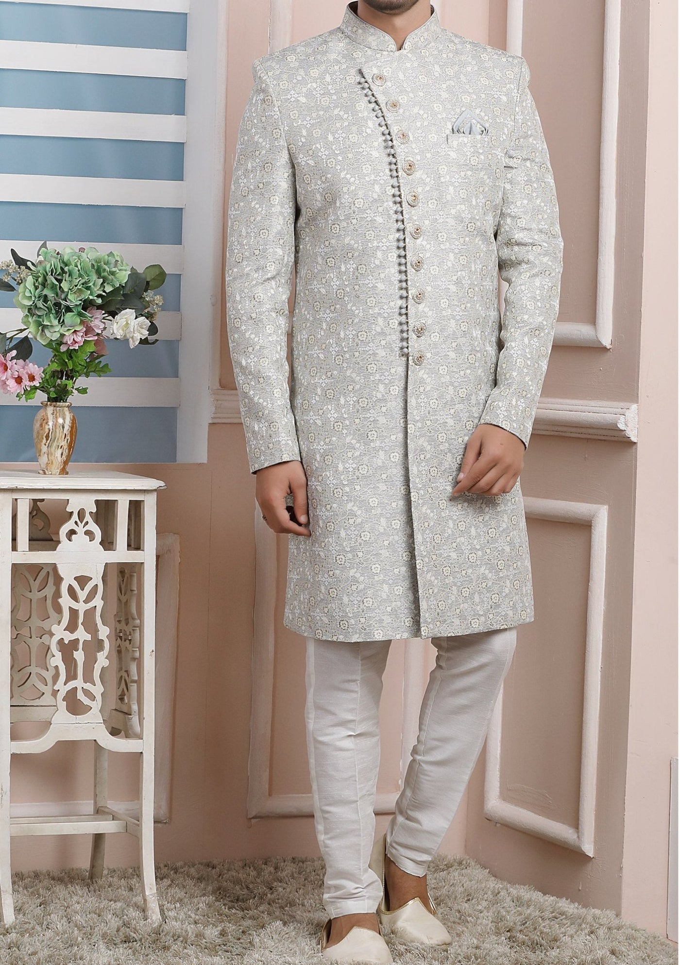 Men's Traditional Party Wear Sherwani Suit - db20453