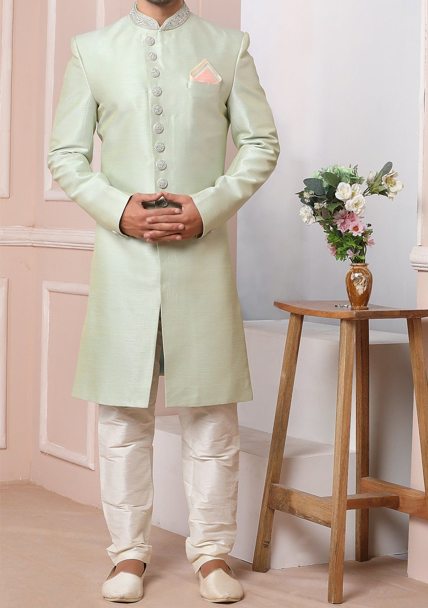 Men's Traditional Party Wear Sherwani Suit - db20398