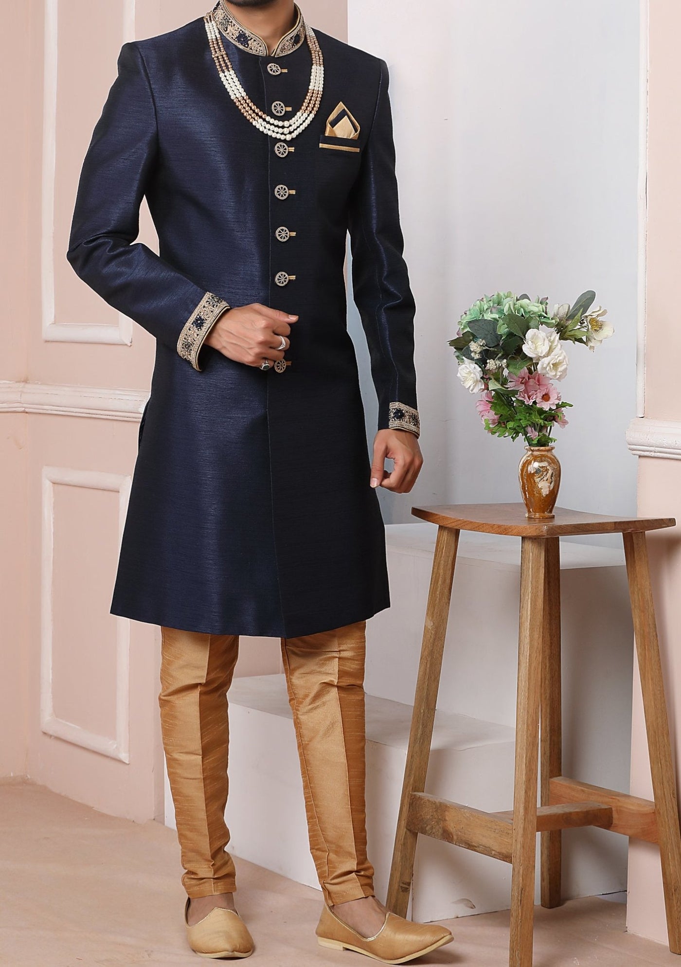 Men's Traditional Party Wear Sherwani Suit - db20405