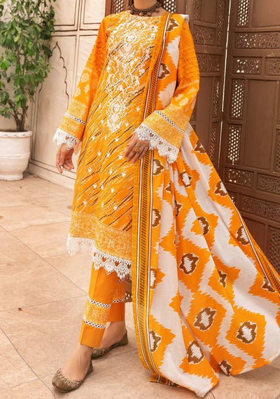 Nur Printed Embroidered Pakistani Lawn Dress - db19198