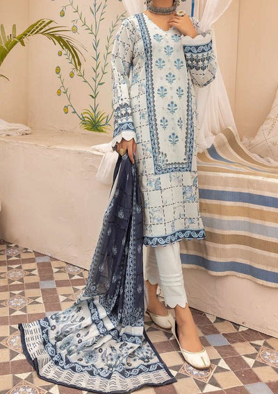 Nur Printed Embroidered Pakistani Lawn Dress - db19204