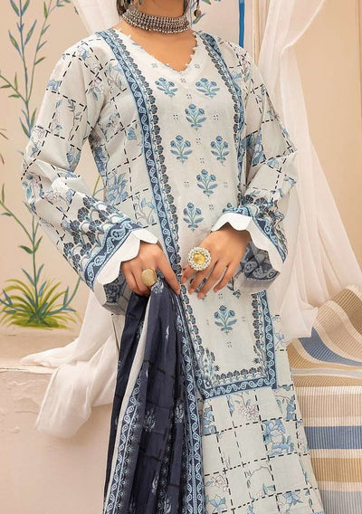 Nur Printed Embroidered Pakistani Lawn Dress - db19204