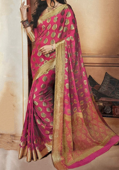 Rajguru Woven Georgette Saree - db21934