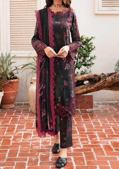 Ramsha Rangrez Embroidered Printed Lawn Dress - db25159