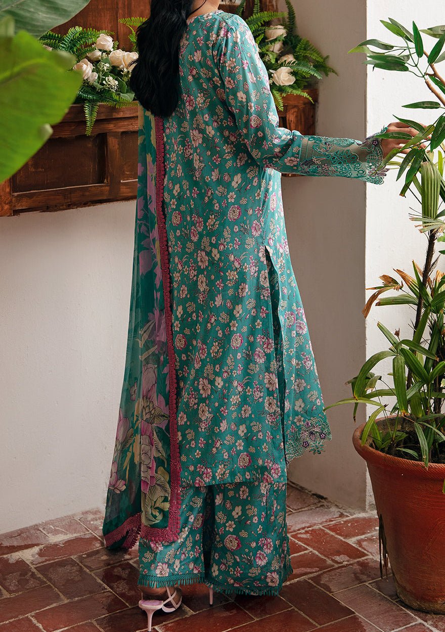 Ramsha Rangrez Embroidered Printed Lawn Dress - db25160