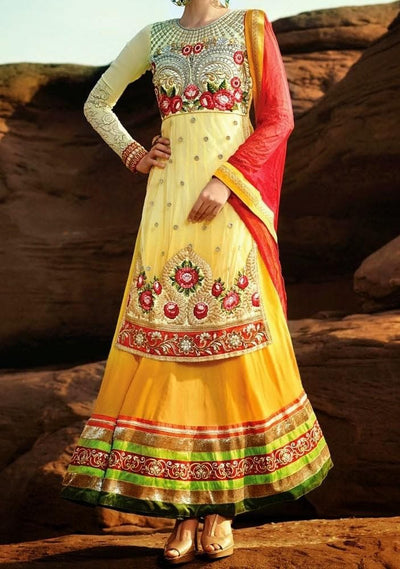 Reet By Rama Designer Lehenga Style Suit: Deshi Besh.