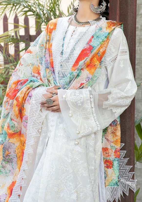 Riaz Arts Tehzeeb Pakistani Embroidered Lawn - db22284