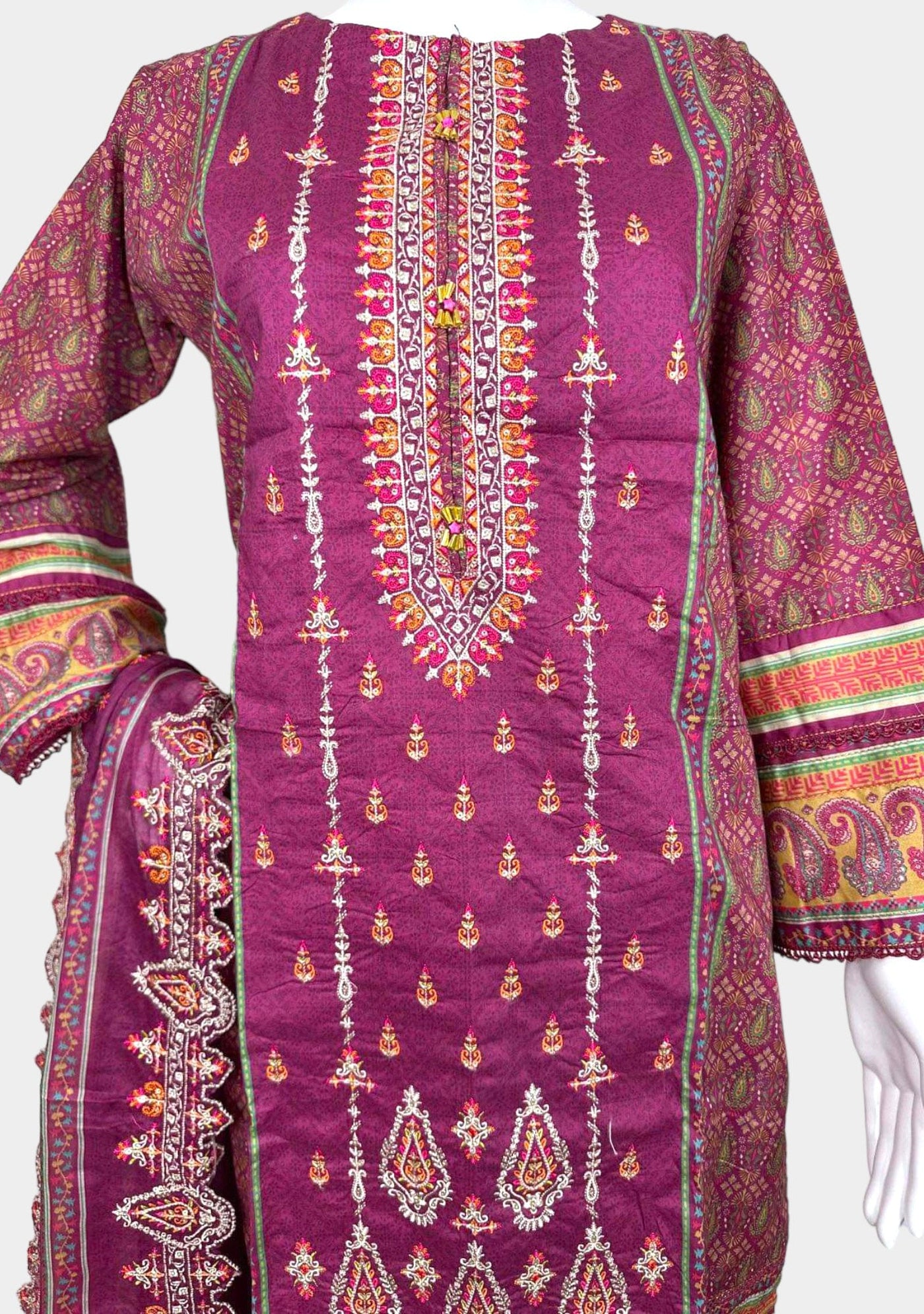 Riwayat Embroidered Ready Made Lawn Dress - db24082