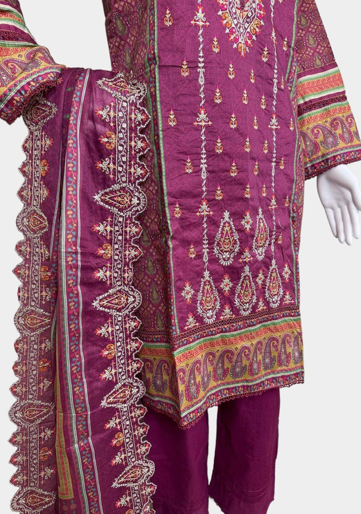 Riwayat Embroidered Ready Made Lawn Dress - db24082