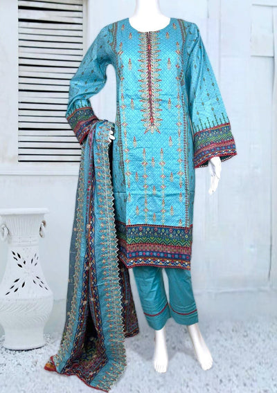 Riwayat Embroidered Ready Made Lawn Dress - db24084