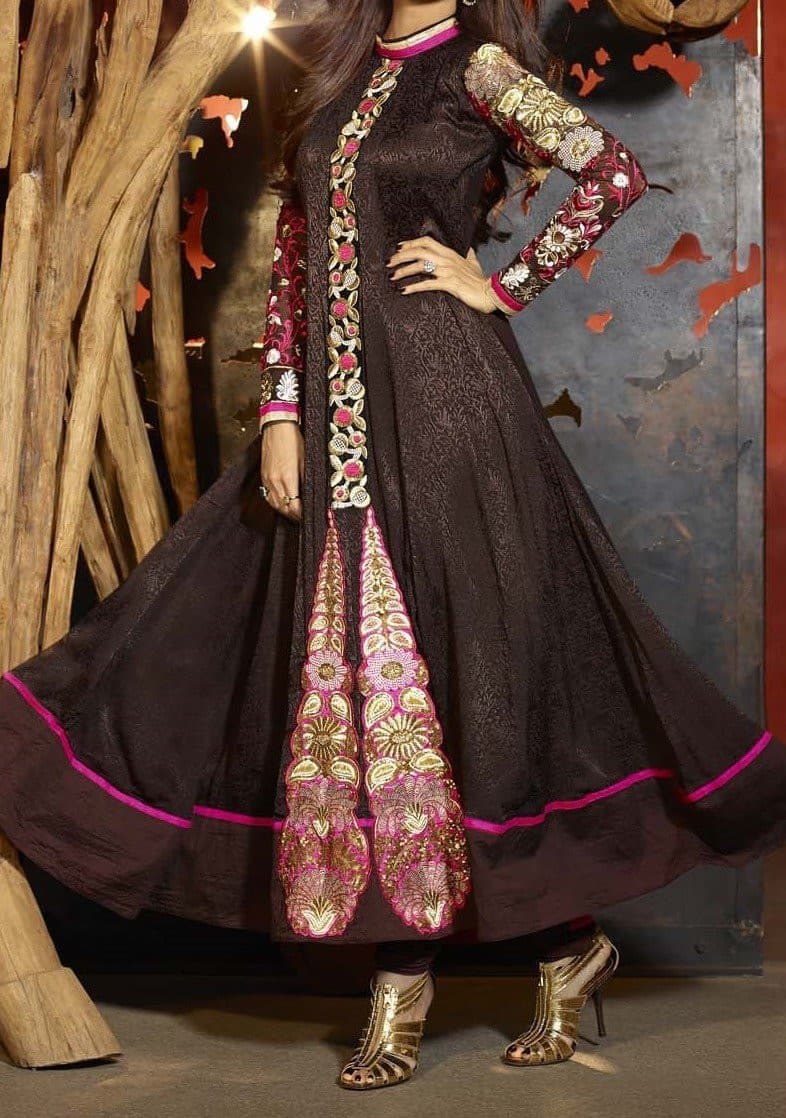 Royal Queen Shilpa Shetty Deisgner Anarkali Suit: Deshi Besh.